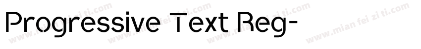 Progressive Text Reg字体转换